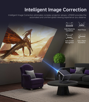 Projecteur LED intelligent L018AR 1080P 8K avec Android 14, Wi-Fi 6, Bluetooth 5.4, design compact