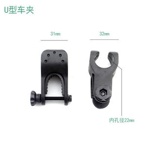 Luz de bicicleta giratoria de 360 grados Roman Highlights, soporte ajustable en forma de U para bicicletas de montaña, material plástico - Product Image 5