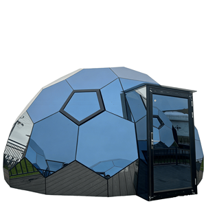 Carpa de Lujo con Cúpula de Cristal de 8M/9M/10M, Casa de Glamping con Piso de Madera y Plástico - Product Image 6