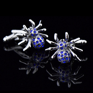 Mới Bán Buôn Thời Trang Tinh Tế Màu Xanh Pha Lê Sáng Bóng Khuy Măng Sét Người Đàn Ông Của Đám Cưới Áo Sơ Mi Khuy Măng Sét - Product Image 1