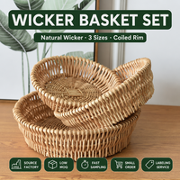 Panier de rangement multifonction en plastique fait main, petit format, pour fruits, bonbons, snacks, panier tressé pour pains vapeur, usage domestique, 301-400ml