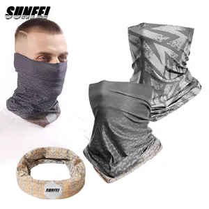 sunfei Custom Outdoor Cycling Hiking Neck Gaiter Bike Motorcycle Face Mask Magic Scarf Tube Headwear Windproof Country headband