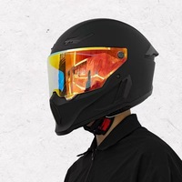 Casque de moto intégral personnalisé pour adultes hommes femmes avec double visière Street Bike Racing DOT