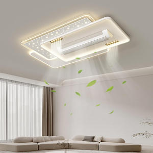 Nhà Máy Bán Buôn trong nhà phòng ngủ hiện đại phòng khách văn phòng Kim loại + Acrylic điều khiển từ xa không Cánh LED quạt trần với ánh sáng - Product Image 1