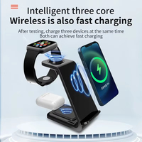 Usine Vente Chaude Chargeur Sans Fil 3 en 1 Stand Dock pour Apple Watch 8 AirPods IPhone15 14 13 Station De Charge Rapide À Induction
