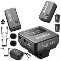 Micrófono de Condensador Inalámbrico Profesional Godox Magic XT1, Ligero, con Cancelación de Ruido, de Plástico, para Grabación en Exteriores y Uso en Vivo