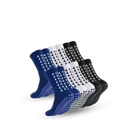Chaussettes de football antidérapantes unisexes, semelle jaune antidérapante, absorbant les chocs, respirantes, personnalisables