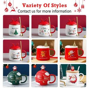 Tasse de Noël pour enfants, animaux, meilleurs cadeaux, tasse en céramique à motif animal, tasse à café ou à thé en céramique personnalisée - Product Image 5