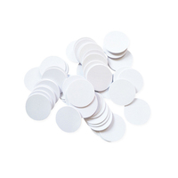 Tag RFID PVC T5577 Kustom 125kHz Dapat Ditulis, Perekat, Tahan Air, Protokol ISO7816, Kontrol Akses