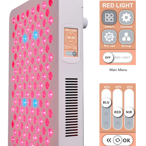 7 longueurs d'onde Panneau <span class=keywords><strong>RedLight</strong></span> 660nm 850nm Thérapie LED proche infrarouge pour visage Corps Type debout Prise américaine pour les zones ciblées à la main - Product Image 2