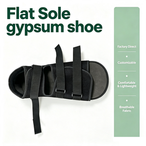 Bota Médica <span class=keywords><strong>de</strong></span> Yeso con Suela Plana <span class=keywords><strong>de</strong></span> EVA y Malla Transpirable Ligera, con Suela Exterior <span class=keywords><strong>de</strong></span> TPR, para Fracturas Postoperatorias - Product Image 1