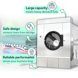 Equipo <span class=keywords><strong>de</strong></span> Lavado Completo BLCC <span class=keywords><strong>de</strong></span> 50 kg, Lavadora y Secadora Comercial Especial para Lavandería y Tintorería - Product Image 3