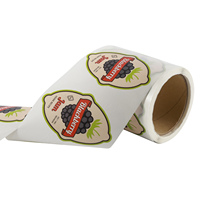 Étiquettes de bouteilles autocollantes personnalisées, impression couleur intégrale, autocollants en vinyle imperméables, découpe personnalisée pour l'emballage