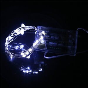 Aaa pin Powered 5m linh hoạt <span class=keywords><strong>LED</strong></span> ánh sáng chuỗi dây bạc Twinkle Cổ Tích Mặt Trăng chuỗi đèn - Product Image 4