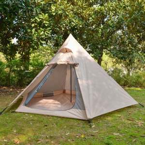 <b>Hot</b> <b>Tents</b> with <b>Stove</b> Jack Wind-Proof Warm Winter Canvas Aluminium Pvc Outdoor Pyramid Camping <b>Tent</b> - Product Image 5