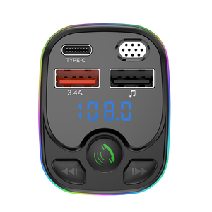 C8 Transmisor de coche MP3 Carga rápida PD20W Manos libres FM Coche Carga rápida - Product Image 5