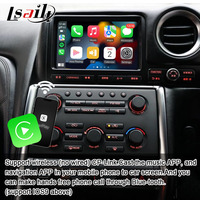 شاشة وسائط متعددة للسيارة بنظام أندرويد من Lsailt بسعة 8+128 جيجابايت لسيارة GT-R R35 GTR موديل 2008-2010 JDM، تتضمن كاربلاي لاسلكيًا وسبوتيفاي وخرائط جوجل