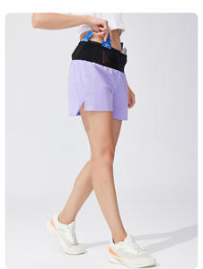 Женские быстросохнущие спортивные шорты с нижним бельем 2 в 1 - Product Image 4