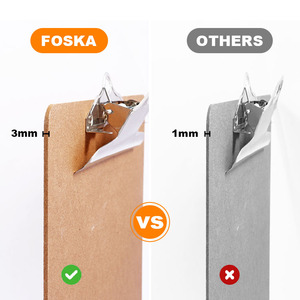 Foska sinh thái thân thiện tiêu chuẩn A4 FC Kích thước hardboard và mịn bằng văn bản bề mặt MDF clipboard với mạnh mẽ công suất cao kim loại Clip - Product Image 4