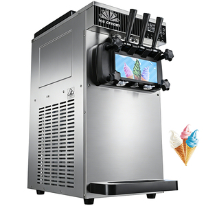 Commercial Vertical <b>Ice</b> Cream <b>Machine</b> Small For Soft Serve Yogurt Gelato Frozen Dessert Countertop Stainless Steel - Product Image 4