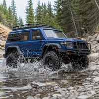 Voiture RC tout-terrain 4x4 de qualité hobby, SUV télécommandé 2,4 GHz, bleu, Rock Crawler, ABS+Métal, LED, 1:10, pour drift et escalade, cadeau