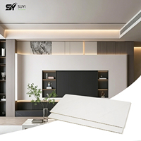 Harga Pabrik Langsung Panel Dinding PVC Modern Tahan Air Tahan Api Papan Dinding Dekoratif Desain Grafis Kamar Mandi Ruang Tamu 5 Tahun