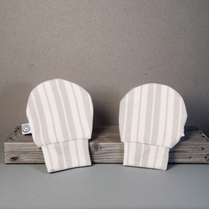 OEKO-TEX 100% coton biologique bébé mitaines Style décontracté lisse tricoté coton nouveau-né bébé gants - Product Image 4