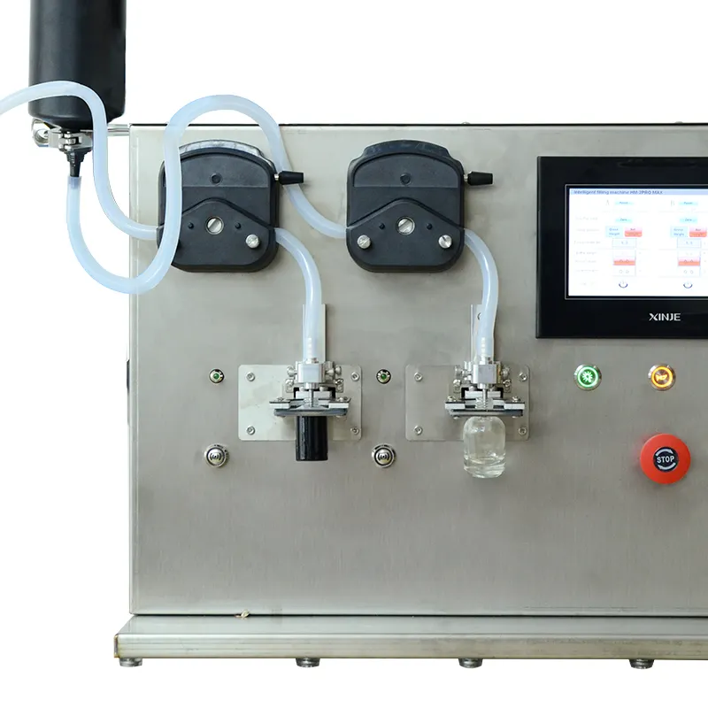 Yeni ürün dijital kontrol yüksek hassasiyetli tırnak jeli dolum makinesi jel lehçe çift kanallı sıvı dolum makinesi