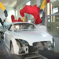 Chaîne de montage automatisée par équipement de pulvérisation extérieur des véhicules à moteur de revêtement d'autobus