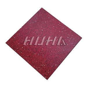 Alfombrilla de goma para gimnasio reciclada sin olor de fábrica <span class=keywords><strong>HUHA</strong></span>, alfombrilla de goma antivibración para gimnasio, alfombrilla protectora de goma para CrossFit - Product Image 5