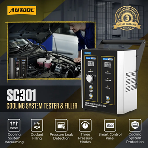 เครื่องตรวจจับการรั่วไหลของน้ำหล่อเย็น AUTOOL SC301 เครื่องเติมน้ำยาหล่อเย็นระบบสุญญากาศสำหรับรถยนต์ - Product Image 5