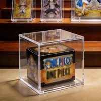 Boîte de présentation en acrylique transparente polie de haute qualité pour collection de cartes de jeu OP TCG