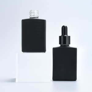 Botella de Vidrio Cuadrada Esmerilada Mate Personalizada con Gotero, 1oz 30ml, Botella Vacía para Suero, Aceite Esencial y Aceite Capilar, 100 Unidades - Product Image 2