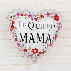 Conception Feuille D'hélium 18 pouces Espagnol Anglais Mères Jour Ballon pour la Partie Décorations Fête Des Mères Cadeau 2023 Hot New Unique Unisexe - Product Image 3