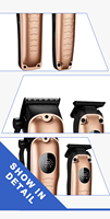 Le plus récent ensemble de tondeuse à cheveux électrique de charge USB Salon professionnel électrique sans fil LCD Machine de découpe de cheveux tondeuse à cheveux de barbier