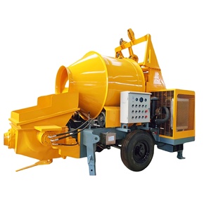 Máquina mezcladora de concreto portátil Jzc350 Pequeña mezcladora de concreto portátil con bomba Mezcladoras de concreto Bomba de remolque - Product Image 3