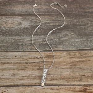 Collana con Ciondolo Intagliato Stile Turchese per Donne, Catena per Clavicola, Gioielli alla Moda - Product Image 2