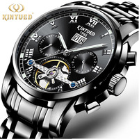Reloj de Cuarzo KINYUED 9014 para Hombre, Estilo Moderno, Superior, Listo para Usar, Personalizable, Impermeable, Promocional, con Correa de Acero Inoxidable