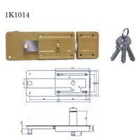 Serrure de porte roulante, 5 pièces, pour portes de Garage