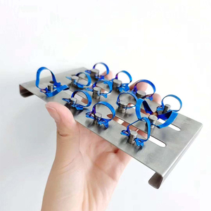 Juego de 12 abrazaderas y bandejas de goma <span class=keywords><strong>dental</strong></span> de acero inoxidable - Product Image 5