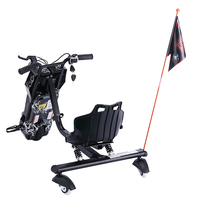 Trottinette Électrique 3 Roues 250-350W, 3 Vitesses, Jusqu'à 15 km/h, Dérive Libre 360°, Voiture de Drift pour Enfants