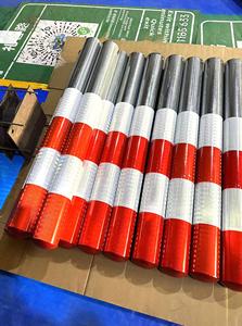 Junxiao Stalen Buis Waarschuwing Anti-Botsing Vaste Weg Verkeersbarrière Reflecterende Isolatie Grondstapel Fabriek Directe Verkoop - Product Image 6