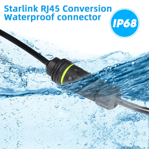 Extensión de cable Starlink optimizada, conectores hembra RJ45, accesorios digitales IP68 para enrutadores Dishy Gen 2, receptores de TV satelital - Product Image 5