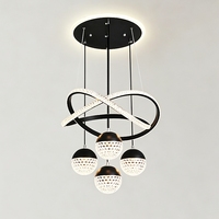 Lustre moderne à LED pour salle à manger, suspension réglable, abat-jour en cristal cubique, lampe suspendue de luxe en fer et acrylique, luminaire de plafond