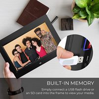 Cadre photo numérique intelligent avec écran IPS HD grand écran, fonction horloge calendrier, lecteur vidéo MP3, 7 8 9 10 pouces, télécommande