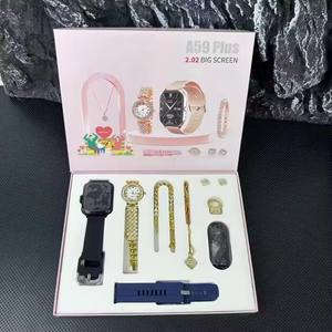 2024 nuevo regalo para mujeres relojes de cuarzo A59 Plus Suit reloj inteligente 8 en 1 PANTALLA TÁCTIL Fitness Tracker señoras reloj inteligente - Product Image 6