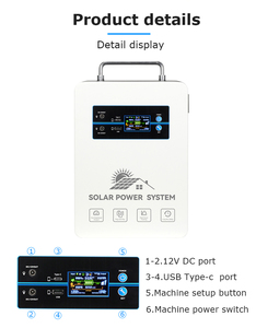 สถานีไฟฟ้า 1000W ผลิตจากแบตเตอรี่ LiFePO4 ความจุ 2000Wh แบบออลอินวัน พร้อมระบบชาร์จพลังงานแสงอาทิตย์ AC  จ่ายไฟแบบ Pure Sine Wave - Product Image 4