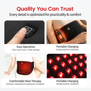 <span class=keywords><strong>Ceinture</strong></span> <span class=keywords><strong>de</strong></span> soutien lombaire chauffante intelligente à lumière rouge avec minuterie 45 min et chargement Type-C pour le soulagement des maux <span class=keywords><strong>de</strong></span> <span class=keywords><strong>dos</strong></span> lors <span class=keywords><strong>de</strong></span> longues journées <span class=keywords><strong>de</strong></span> travail assis - Product Image 4