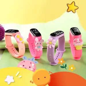 JHD Kinder uhren für Mädchen Elektronisches Armband Sport Touch Cartoon Kinder uhr LED Digital Armbanduhr