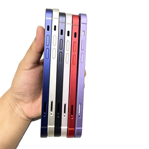 Coque arrière de remplacement pour <span class=keywords><strong>iPhone</strong></span> <span class=keywords><strong>12</strong></span> avec cadre en verre et acier inoxydable, châssis et boîtier complet avec pièces - Product Image 4